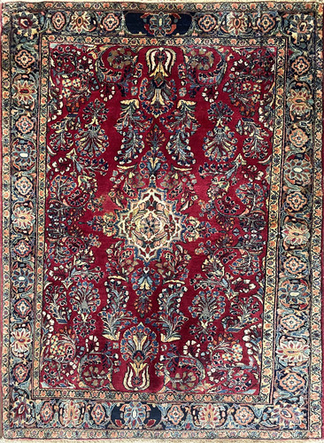Antique Persian Mohajeran Sarouk Rug image 1