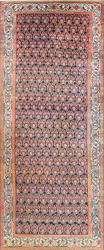 Antique Persian Senneh Malayer Gallery Carpet image 1