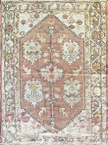 Antique Turkish Oushak Rug image 1