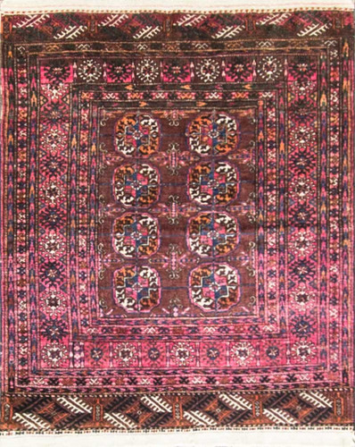 Antique Ersari Turkoman Tribal Rug image 1