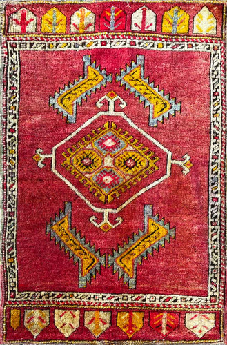Antique Oushak Yastik Anatolian Rug image 1