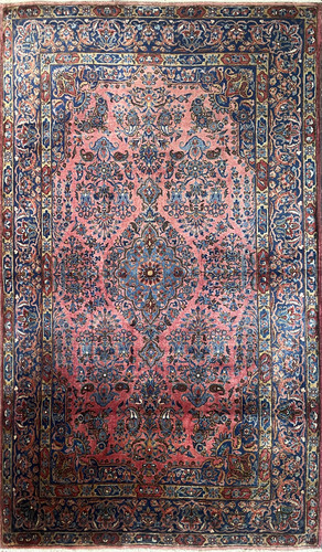 Antique Persian Manchester wool Kashan rug image 1