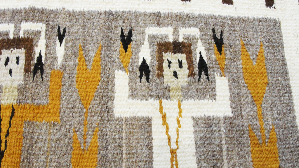Navajo Three Figure Yei Rug | Eli Peer Oriental Rugs | Antique Persian ...